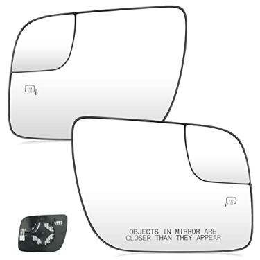 Imagem de Youxmoto Vidro espelhado aquecido lateral para motorista Ford Explorer 2011-2017 esquerdo e direito do passageiro, com suporte traseiro, substitui BB5Z17K707M BB5Z17K707A
