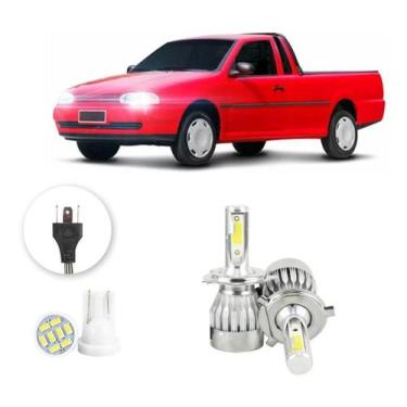 Imagem de Lampada Led Volkswagen Saveiro G2 1998 A 2000 H4 20000lm - V10, Branco