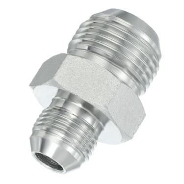 Imagem de PATIKIL Conectores hexagonais redutores adaptador de tubo macho 3/10.2 cm alargador 37° JIC x 1 1/40.6 cm BSPT adaptador reto macho, adaptador de bico redutor de encaixe de tubulação, encaixe