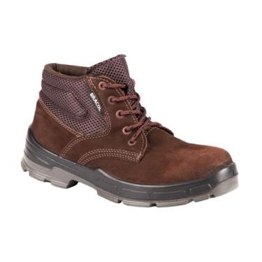 Imagem de Bota Nobuck Acolchoada Ocupacional Marrom CA 40872 Bracol, 40