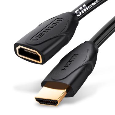 Imagem de Cabo Extensor Hdmi Vention Macho Para Fêmea 4k/60hz 5 Metros