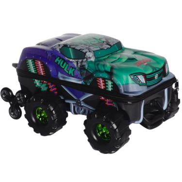 Imagem de Mochila De Rodinhas 3D Maxtoy Hulk Monster Trucks Colorido