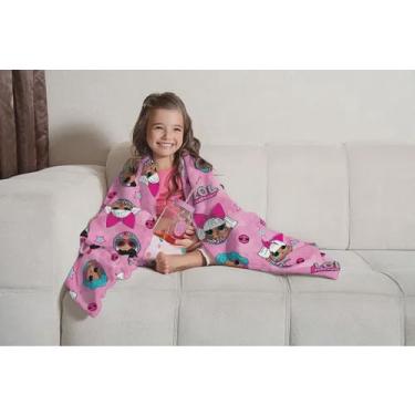 Imagem de Manta Infantil para menina lol para sofá bem quentinha modelo Soft
