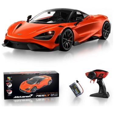 Imagem de Carrinho de Controle Remoto McLaren Licenciado Escala 1:12 até 12 km, h, MIEBELY, Laranja