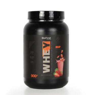 Imagem de Suplemento BioFirst Nutrition - Whey Blend Protein 900gr, Morango
