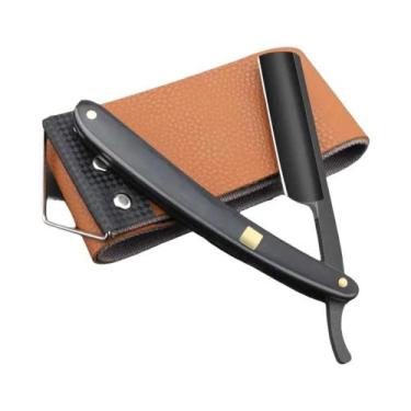 Imagem de Profissional Masculino De Aço Inoxidável Borda Reta Barbeiro Navalha D