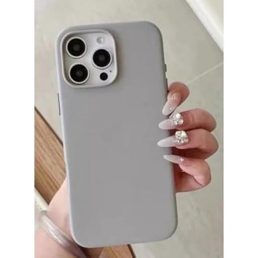 Imagem de Capinha Couro Premium Compatível com iPhone 11 a 16 promax com induçao MAGNETICA (cinza, 12)