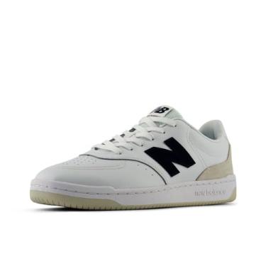 Imagem de New Balance Tênis masculino Bb80 V1, Branco/Azul marinho, 3.5