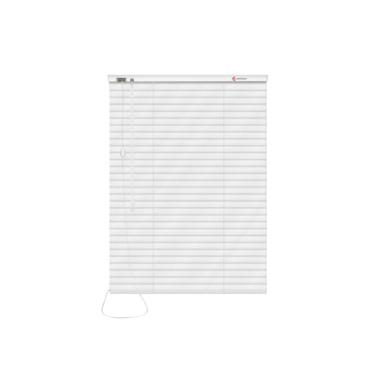 Imagem de Persiana Horizontal em Pvc 25mm 100x130 Para Quartos Salas Escritórios.persiana；cortina|persiana；persiana horizontal；cortina persiana(BRANCO,50X60)