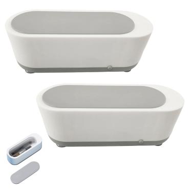 Imagem de Limpador Ultrassonico Oculos Anel Pulseira Joias Kit 2 unidades  Cordao Acessorios Limpeza Profunda Alta Frequencia Portatil Estojo Multiuso