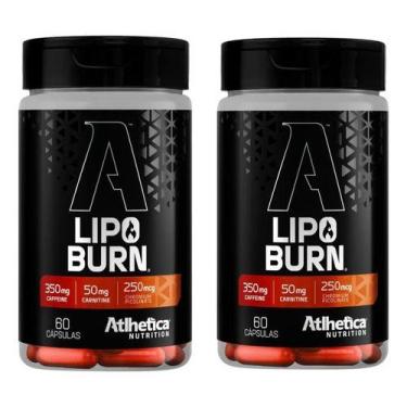 Imagem de Kit 2 Lipo Brum 60 Capsulas Atlhetica Nutrition Termogenico