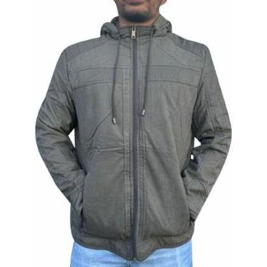 Imagem de Jaqueta Sarja Pelúciada Com Bolso Masculina Tamanho:G;Cor:-Masculino