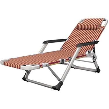 Imagem de Assento reclinável para uso ao ar livre, dobrável, multifuncional, para escritório, relaxe, ergonômico, ajustável, apoio para os pés nas costas, para almoço, muitas configurações, como acampamento e