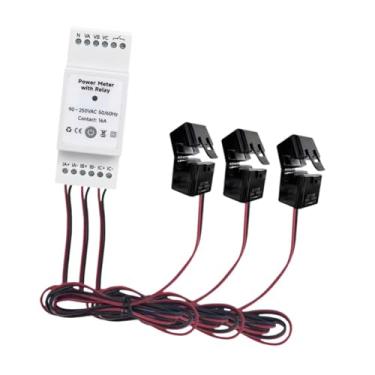 Imagem de IEUDNS Medidor de energia inteligente com o controle de aplicativos compactos de energia do transformador de corrente para residências