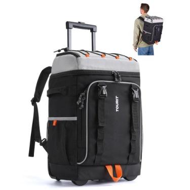 Imagem de Mochila refrigeradora TOURIT 30L de 50 latas com rodas para mulheres
