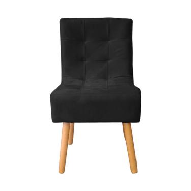 Imagem de Cadeira De Jantar Reforçada  Decorativa Liz Suede