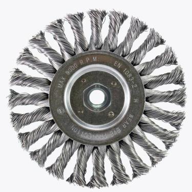 Imagem de Escova Circular Trançada Pequi 150mm x 13mm M14 de Aço Temperado