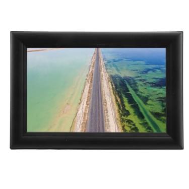 Imagem de Quadro Fotográfico Digital, Configuração Fácil 1280x800 10,1 Polegadas Quadro Elétrico de Foto Girar Automaticamente Montável 100 a 240V Vídeos Compartilhando Com Armazenamento (Plugue nos EUA)