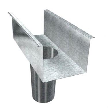 Imagem de Calha quadrada c-33 com bocal calha fron - Calha frontal