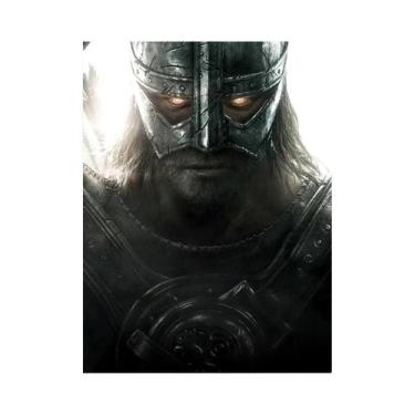 Imagem de Retro Skyrim Elder Scrolls V Canvas Poster Videogame Arte De Parede Sa