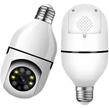 Imagem de Câmera de Segurança IP 360 Lâmpada Wi-Fi G4-5 – Visão Noturna, Áudio Bidirecional, Detecção de Movimento, Monitoramento Remoto em HD e Conexão Inteligente por Wi-Fi