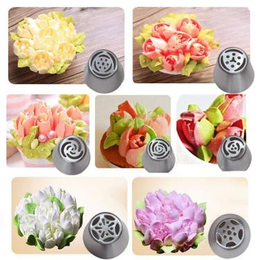 Imagem de Conjunto Bicos De Açol Walfos Russo Tulipa Piping