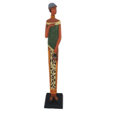 Imagem de Estatuetas Egípcias Slim Em Resina Color 42cm