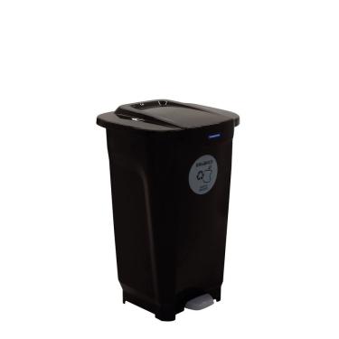 Imagem de Lixeira Tramontina T-force Coleta Seletiva Orgânico Em Polipropileno Marrom 50 L Tramontina