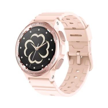 Imagem de Relógio Inteligente Com Tela Amoled Chamada Bluetooth Esportivo Rosa