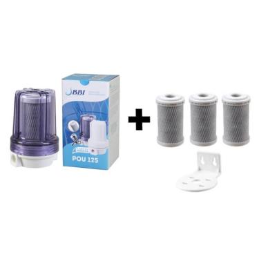 Imagem de Filtro Pou 125 Tr Bbi 5 Carvão Ativado + 3 Refis + Suporte Cor Transparente Voltagem Não Se Aplica