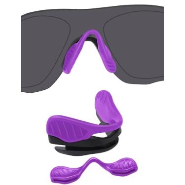 Imagem de BLAZERBUCK Almofadas de nariz de substituição para óculos de sol Oakley EV Zero Series - Roxo