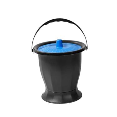 Imagem de FashionCha Penico, Balde com Tampa para Cuspideira, Balde para Mictório, Mictório Portátil para Banheiro, Mictório Noturno para Uso em Casa de Idosos, Azul