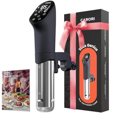 Imagem de carori Máquina Sous Vide 1100 W, Panela De Precisão, Circulador Imersão Ultra Silencioso Com Receitas, Controle Preciso Temperatura E Tempo, Grampo Ajustável, Motor Sem Escovas, Preto