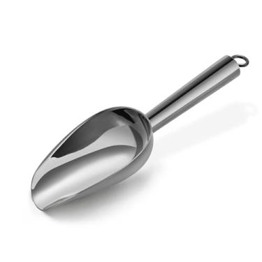 Imagem de E-far Mini Colher De Metal Preta, Gelo Aço Inoxidável 3 Oz Para Cozinha, Freezer, Bar, Festa Casamento, Multiuso Açúcar/Farinha/Ração Seca Animais Estimação, Recipiente Pequeno Colher, Lavável Na Má