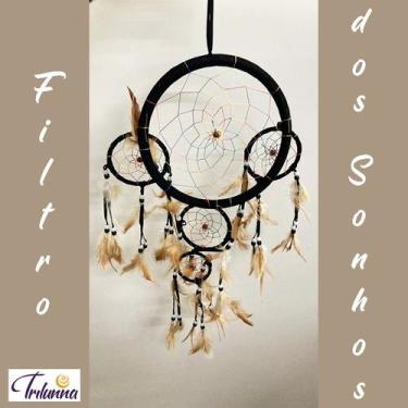 Imagem de Filtro Sonhos 50cm Preto - Trilunna