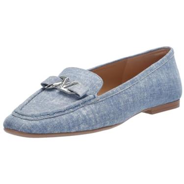 Imagem de Naturalizer Mocassim feminino Layla sem cadarço, Camurça jeans azul-celeste, 37