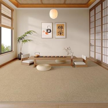 Imagem de Sala de estar, Sala de chá, Quarto de cor sólida, Escritório, Carpete resistente a manchas, Decoração para casa (120 x 200 cm (3,9 x 6,6 pés/QR Sem vinco 15)