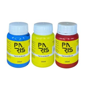Imagem de Kit com 3 Cores  Primário Essencial 100ml - Paris