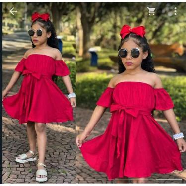 Imagem de Vestido Visco linho pipoquinha - Margarita , Vermelho, 8