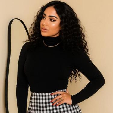 Imagem de Blusa De Gola Alta Cacharrel Feminina - Lush!, Preto, Unico