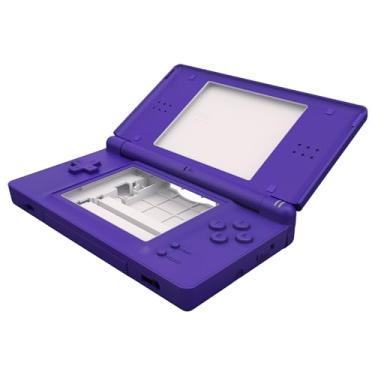 Imagem de eXtremeRate Capa de substituição completa roxa para Nintendo DS Lite, capa de console portátil personalizada com botões, lente de tela para Nintendo DS Lite NDSL - Console não incluído