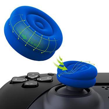 Imagem de playvital Capas De Almofada Para Polegar Ps5, Ps4, Capa Controle Analógico Xbox Series X/S, One, Elite 2, Switch Pro Controller - Azul