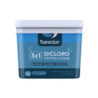 Imagem de Cloro para piscina 3 em 1 40% crystal clear 10kg - saniclor