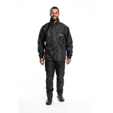 Imagem de Capa De Chuva Motoqueiro Conjunto Nylon Luxo Com Gola Forro - Pantanei