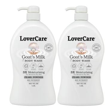 Imagem de Lover's Care Sabonete Líquido Hidratante Corporal Goat'S Milk Com Pérolas, 1,2 L - Pacote 2…