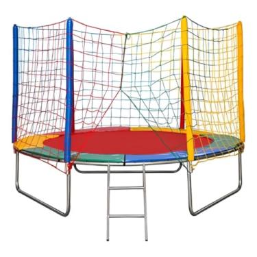 Imagem de Cama Elástica 2,44 m com Rede de Proteção, Estrutura Aço Galvanizado, Suporta Até 120 kg