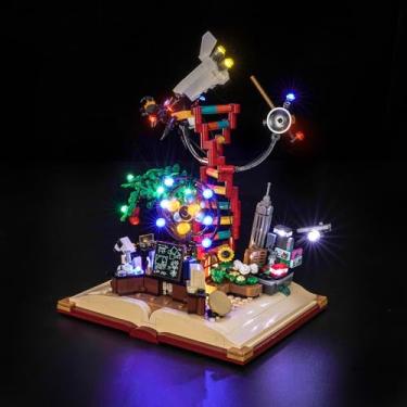 Imagem de Hilighting Kit De Iluminação Led Atualizado Compatível Com O Conjunto Construção Lego Ideas The Evolution Of Stem, Decoração Luzes 21355 (Modelo Não Incluso)