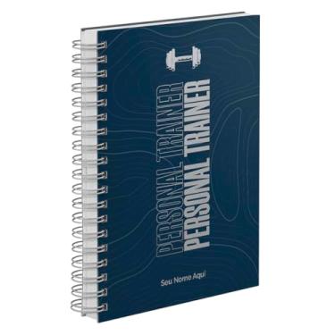 Imagem de Agenda Comercial 2026 Personalizada Capa Dura Personal Trainer Azul