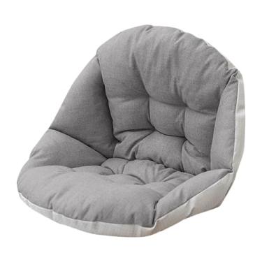 Imagem de Generic Almofada para cadeira de balanço, suporte para as costas, leve, espessa, macia, com alça, almofada para assento de cesta suspensa, para casa, sala de, Cinza