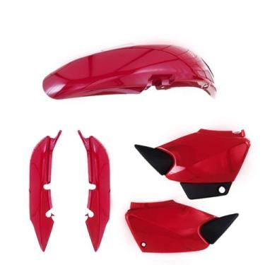 Imagem de Kit Carenagem 3 Peças Cromo Forte Moto Honda Titan 2000 a 2008 Substit